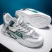 New Fashion Casual Clunky Sneaker ulzzang ins Running Shoes-White/Green-9661653