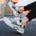 New Fashion Casual Clunky Sneaker ulzzang ins Running Shoes-White/Green-9661653