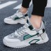 New Fashion Casual Clunky Sneaker ulzzang ins Running Shoes-White/Green-9661653