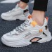 New Fashion Casual Clunky Sneaker ulzzang ins Running Shoes-White/Orange-8555605 New Fashion Casual Clunky Sneaker ulzzang ins Running Shoes-White/Orange-8555605