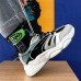 New Fashion Casual Clunky Sneaker ulzzang ins High Running Shoes-Black/Gray-6082733