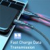 USLION 3A Micro USB Cable Fast Charge USB Data Cable Cord for Samsung S6 Xiaomi Redmi Note 4 Android Microusb Cable Mobile Phone-318700