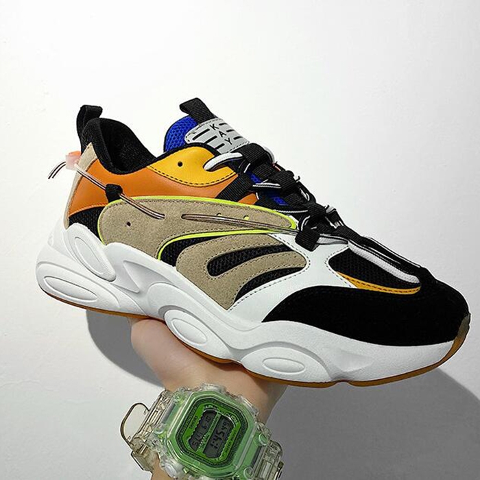 New Fashion Casual Clunky Sneaker ulzzang ins High Running Shoes-Black/Khkai-7794111 New Fashion Casual Clunky Sneaker ulzzang ins High Running Shoes-Black/Khkai-7794111