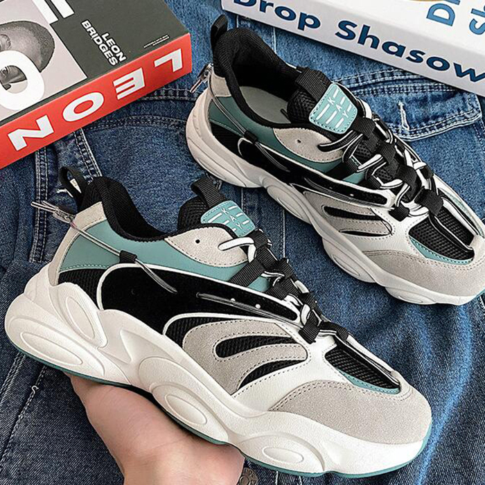 New Fashion Casual Clunky Sneaker ulzzang ins High Running Shoes-Black/Gray-6082733 New Fashion Casual Clunky Sneaker ulzzang ins High Running Shoes-Black/Gray-6082733