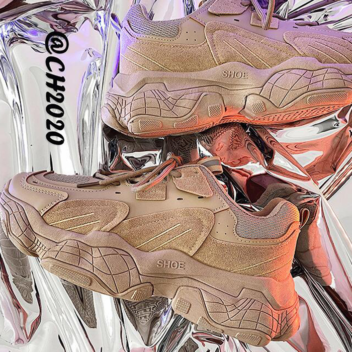 New Fashion Casual Clunky Sneaker ulzzang ins High Running Shoes-Khkai-1858662 New Fashion Casual Clunky Sneaker ulzzang ins High Running Shoes-Khkai-1858662