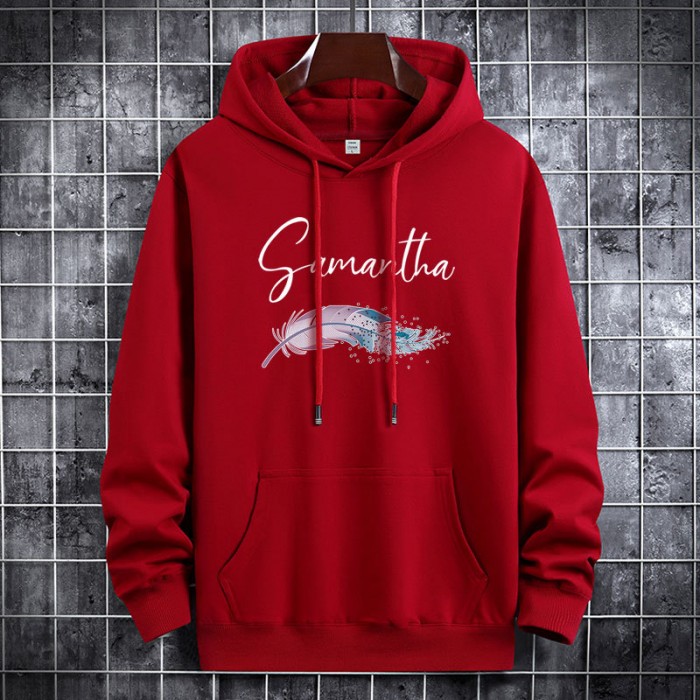 Autumn Winter Fashion Hooded Sweatshirt casual clothes-Red-7900020 Autumn Winter Fashion Hooded Sweatshirt casual clothes-Red-7900020