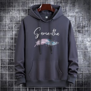 Autumn Winter Fashion Hooded Sweatshirt casual clothes-Gray-3373178