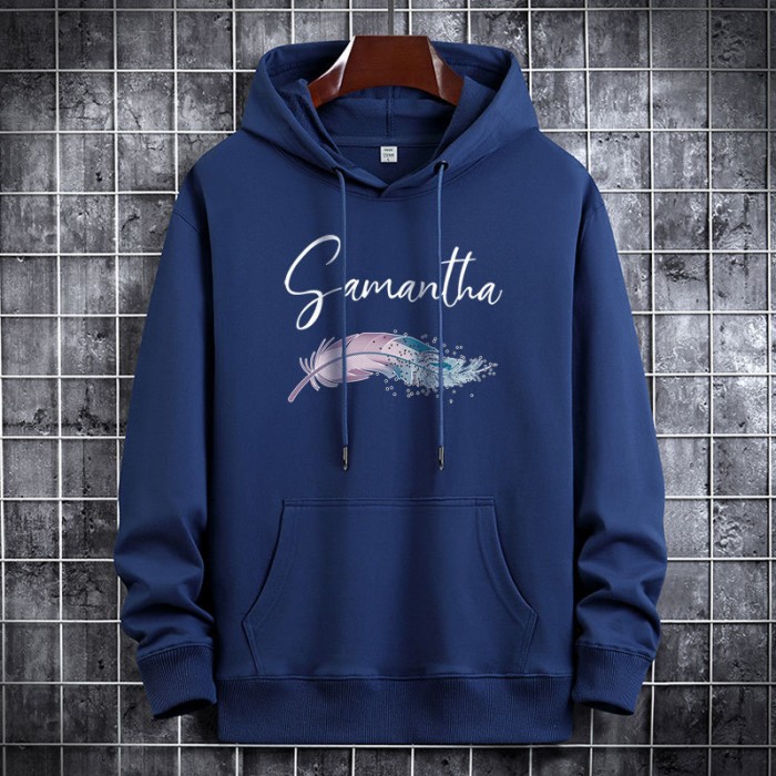 Autumn Winter Fashion Hooded Sweatshirt casual clothes-Navy Blue-565453 Autumn Winter Fashion Hooded Sweatshirt casual clothes-Navy Blue-565453