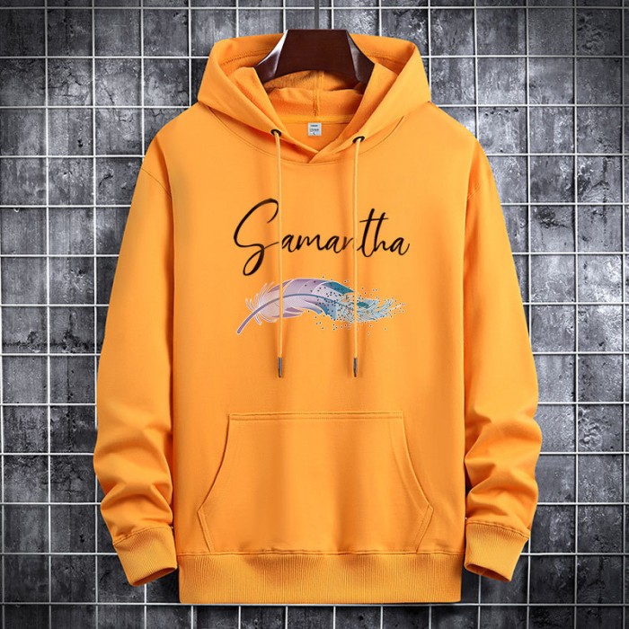 Autumn Winter Fashion Hooded Sweatshirt casual clothes-Yellow-6437168 Autumn Winter Fashion Hooded Sweatshirt casual clothes-Yellow-6437168