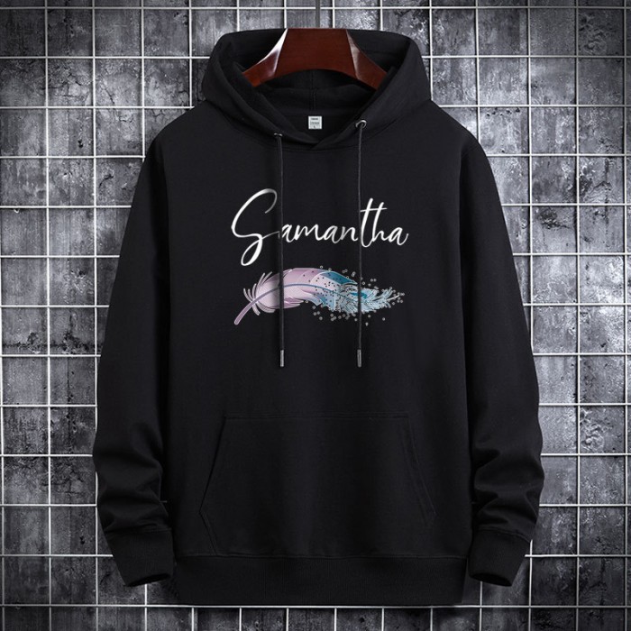 Autumn Winter Fashion Hooded Sweatshirt casual clothes-Black-191663 Autumn Winter Fashion Hooded Sweatshirt casual clothes-Black-191663