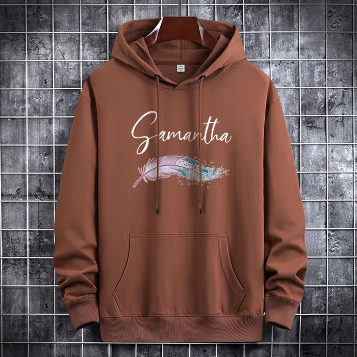 Autumn Winter Fashion Hooded Sweatshirt casual clothes-Brown-9297896 Autumn Winter Fashion Hooded Sweatshirt casual clothes-Brown-9297896
