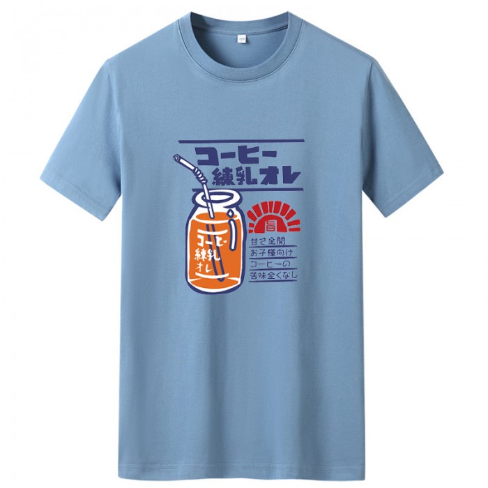 Fashion Summer Short sleeve T-shirt-Blue-8926392 Fashion Summer Short sleeve T-shirt-Blue-8926392