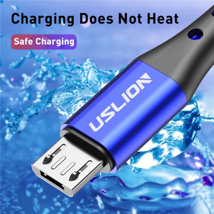 USLION 3A Micro USB Cable Fast Charge USB Data Cable Cord for Samsung S6 Xiaomi Redmi Note 4 Android Microusb Cable Mobile Phone-318700 USLION 3A Micro USB Cable Fast Charge USB Data Cable Cord for Samsung S6 Xiaomi Redmi Note 4 Android Microusb Cable Mobile Phone-318700