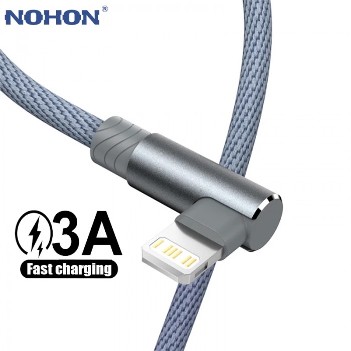 90 Degree Fast Charging USB Charger Cable For iPhone 11 12 13 Pro Max SE 2 6 6s 7 8 Plus X XR iPad Origin Data Cord Long Wire 3m-7261656