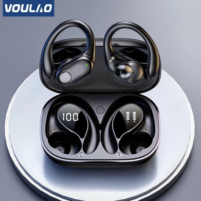 VOULAO TWS Bluetooth 5.3 Earphones WIth Mic Wireless Headphones HiFi Stereo Ear Hook Earbuds Noise Reduction Waterproof Headsets-8394634 VOULAO TWS Bluetooth 5.3 Earphones WIth Mic Wireless Headphones HiFi Stereo Ear Hook Earbuds Noise Reduction Waterproof Headsets-8394634