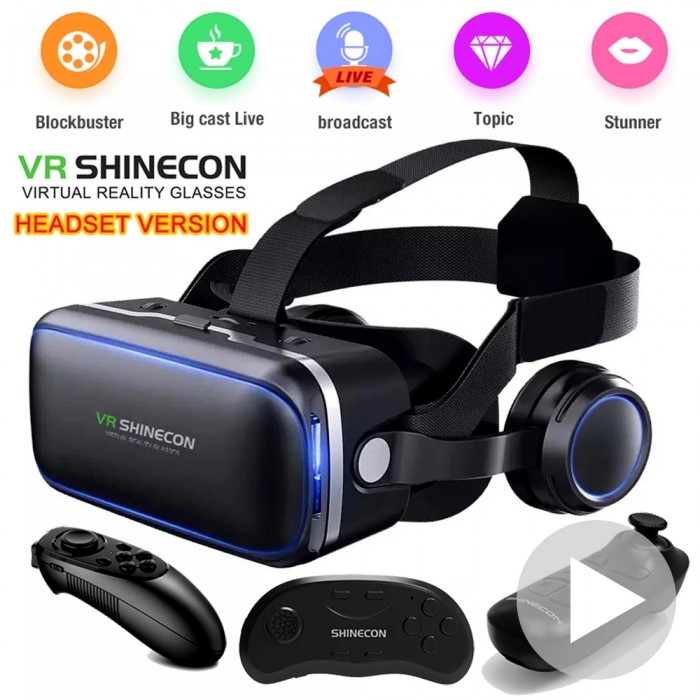 2022 Original VR Shinecon 6.0 Virtual Reality Glasses 3D VR Glasses Stereo Helmet Headset with Remote Control for IOS Android-1940563 2022 Original VR Shinecon 6.0 Virtual Reality Glasses 3D VR Glasses Stereo Helmet Headset with Remote Control for IOS Android-1940563