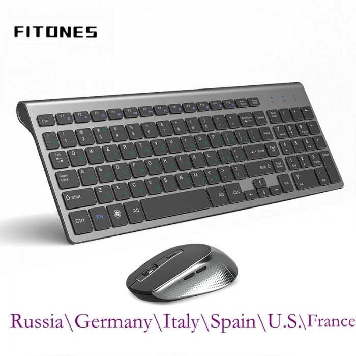 Rechargeable Wireless Keyboard Mouse 2.4G Full Size Thin Ergonomic And Compact Design For Laptop PC Desktop,Computer Windows-1841296 Rechargeable Wireless Keyboard Mouse 2.4G Full Size Thin Ergonomic And Compact Design For Laptop PC Desktop,Computer Windows-1841296