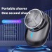 Mens electric shaver mini portable shaver painless shaving trimmer razor facial beard travel off he use-7974477