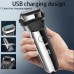 Kemei Washable Wet Dry Electric Shaver For Men Face Beard Electric Razor Rechargeable Bald 3-Blade Shaving hine System-8079001