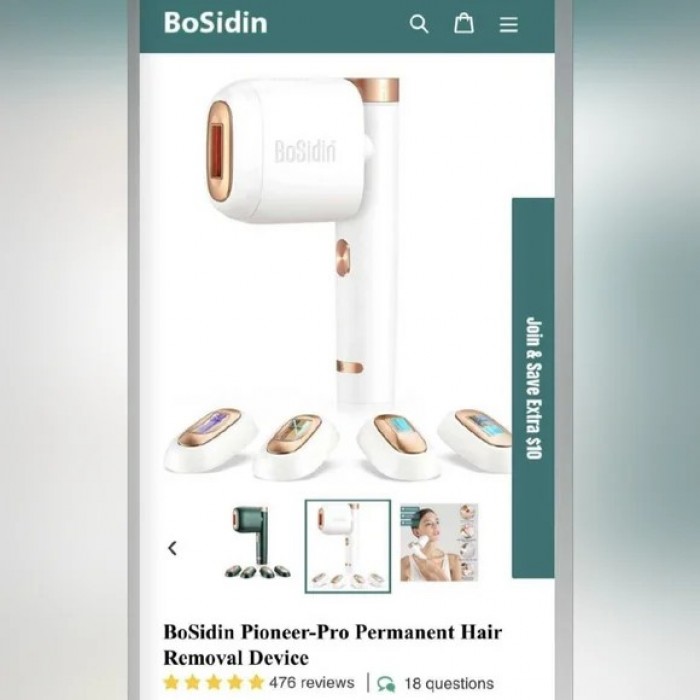 BoSidin Pioneer-Pro permanent hair removal device. New in box; never used-2824290 BoSidin Pioneer-Pro permanent hair removal device. New in box; never used-2824290