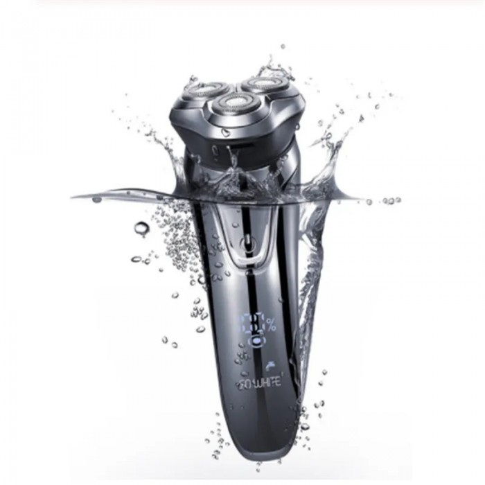 SO WHITE Electric Shaver Razor Men Washable USB Rechargeable Wireless 3D Smart Control Shaving Beard Machine C6-751749 SO WHITE Electric Shaver Razor Men Washable USB Rechargeable Wireless 3D Smart Control Shaving Beard Machine C6-751749